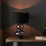 Gallery Direct Kelda Shaped Table Lamp Clear Glass Black Gallery Direct Kelda Shaped Table Lamp Clear Glass Black