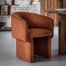 Gallery Direct Holm Dining Chair in Rust Gallery Direct Holm Dining Chair in Rust