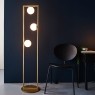 Gallery Direct Teo 3 Floor Lamp Brushed Gold Gallery Direct Teo 3 Floor Lamp Brushed Gold