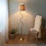 Gallery Direct Wriggle 1 Floor Lamp Brushed Aged Brass Gallery Direct Wriggle 1 Floor Lamp Brushed Aged Brass
