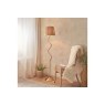 Gallery Direct Wriggle 1 Floor Lamp Brushed Aged Brass
