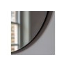 Gallery Direct Bowie Round Mirror Black 800x800mm Gallery Direct Bowie Round Mirror Black 800x800mm