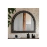 Gallery Direct Pimlico Arch Overmantle Black Wash 1200x1000mm