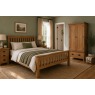 Salisbury Waxed Premium Oak Slatted Bed Frame