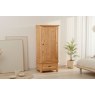 Salisbury Waxed Premium Oak Single Wardrobe Salisbury Waxed Premium Oak Single Wardrobe