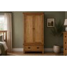 Salisbury Waxed Premium Oak Gents Wardrobe
