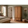 Salisbury Waxed Premium Oak Gents Wardrobe
