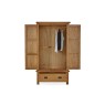 Salisbury Waxed Premium Oak Gents Wardrobe Salisbury Waxed Premium Oak Gents Wardrobe