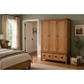 Salisbury Waxed Premium Oak Triple Wardrobe