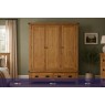 Salisbury Waxed Premium Oak Triple Wardrobe Salisbury Waxed Premium Oak Triple Wardrobe