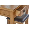 Salisbury Waxed Premium Oak Dressing Table Stool Salisbury Waxed Premium Oak Dressing Table Stool