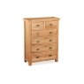 Salisbury Waxed Premium Oak 2 Over 4 Chest Of Drawers