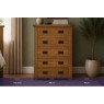 Salisbury Waxed Premium Oak 5 Drawer Chest Of Drawers Salisbury Waxed Premium Oak 5 Drawer Chest Of Drawers