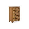 Salisbury Waxed Premium Oak 5 Drawer Chest Of Drawers Salisbury Waxed Premium Oak 5 Drawer Chest Of Drawers