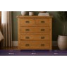 Salisbury Waxed Premium Oak 2 Over 3 Chest Of Drawers Salisbury Waxed Premium Oak 2 Over 3 Chest Of Drawers