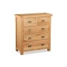 Salisbury Waxed Premium Oak 2 Over 3 Chest Of Drawers