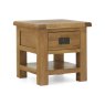 Salisbury Waxed Premium Oak Lamp Table With Drawer Salisbury Waxed Premium Oak Lamp Table With Drawer