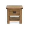 Salisbury Waxed Premium Oak Lamp Table With Drawer Salisbury Waxed Premium Oak Lamp Table With Drawer