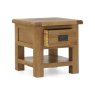 Salisbury Waxed Premium Oak Lamp Table With Drawer Salisbury Waxed Premium Oak Lamp Table With Drawer