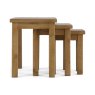 Salisbury Waxed Premium Oak Nest Of Tables - Self Assembly Salisbury Waxed Premium Oak Nest Of Tables - Self Assembly