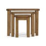 Salisbury Waxed Premium Oak Nest Of Tables - Self Assembly Salisbury Waxed Premium Oak Nest Of Tables - Self Assembly