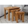 Salisbury Waxed Premium Oak Nest Of Tables - Self Assembly Salisbury Waxed Premium Oak Nest Of Tables - Self Assembly