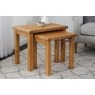 Salisbury Waxed Premium Oak Nest Of Tables - Self Assembly Salisbury Waxed Premium Oak Nest Of Tables - Self Assembly