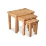 Salisbury Waxed Premium Oak Nest Of Tables - Self Assembly Salisbury Waxed Premium Oak Nest Of Tables - Self Assembly