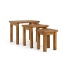 Salisbury Waxed Premium Oak Nest Of Tables - Self Assembly Salisbury Waxed Premium Oak Nest Of Tables - Self Assembly
