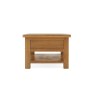 Salisbury Waxed Premium Oak Large Coffee Table With Drawer And Shelf - Self Assembly Salisbury Waxed Premium Oak Large Coffee Table With Drawer And Shelf - Self Assembly