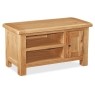 Salisbury Waxed Premium Oak Small Media Stand