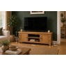 Salisbury Waxed Premium Oak Extra Large Media Stand