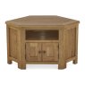 Salisbury Waxed Premium Oak Corner Tv Unit Salisbury Waxed Premium Oak Corner Tv Unit