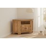 Salisbury Waxed Premium Oak Corner Tv Unit Salisbury Waxed Premium Oak Corner Tv Unit