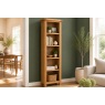 Salisbury Waxed Premium Oak Slim Bookcase - Self Assembly