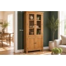 Salisbury Waxed Premium Oak Display Cabinet Salisbury Waxed Premium Oak Display Cabinet