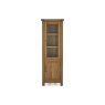Salisbury Waxed Premium Oak Corner Display Cabinet Salisbury Waxed Premium Oak Corner Display Cabinet