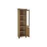 Salisbury Waxed Premium Oak Corner Display Cabinet Salisbury Waxed Premium Oak Corner Display Cabinet