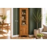 Salisbury Waxed Premium Oak Corner Display Cabinet Salisbury Waxed Premium Oak Corner Display Cabinet
