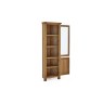 Salisbury Waxed Premium Oak Corner Display Cabinet Salisbury Waxed Premium Oak Corner Display Cabinet