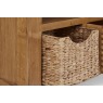 Salisbury Waxed Premium Oak Corner Tv Unit With Baskets Salisbury Waxed Premium Oak Corner Tv Unit With Baskets