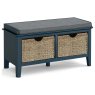 Harrogate Painted Blue Storage Bench