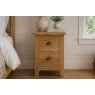 Burford Country Oak Narrow Bedside Table