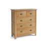 Burford Country Oak 2 Over 3 Chest of Drawers Burford Country Oak 2 Over 3 Chest of Drawers