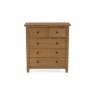 Burford Country Oak 2 Over 3 Chest of Drawers