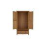 Burford Country Oak Gents Wardrobe