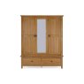 Burford Country Oak Triple Wardrobe Burford Country Oak Triple Wardrobe