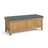 Burford Country Oak Storage Bench Blanket Box Burford Country Oak Storage Bench Blanket Box