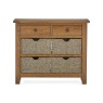 Burford Country Oak Console Table with Basket Burford Country Oak Console Table with Basket