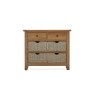 Burford Country Oak Console Table with Basket Burford Country Oak Console Table with Basket